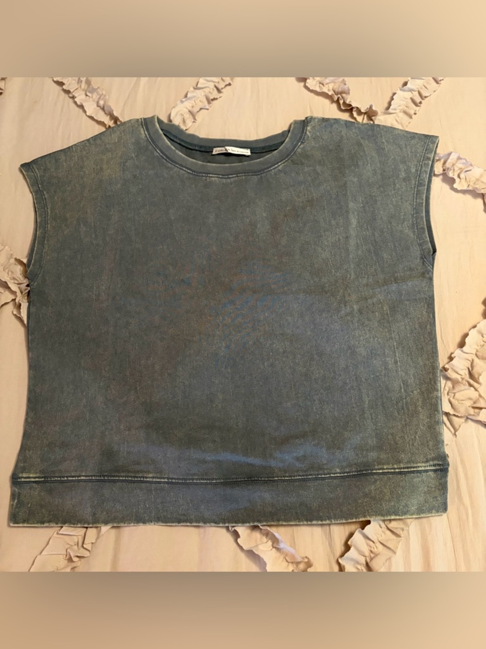 Zenana Outfitters NWOT Mineral  Washed Charcoal Top & Short Set Size S - Picture 3 of 11